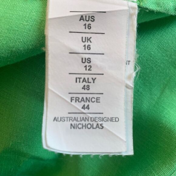 Nicholas Troy Linen Dress Size 12 - Picture 11 of 12